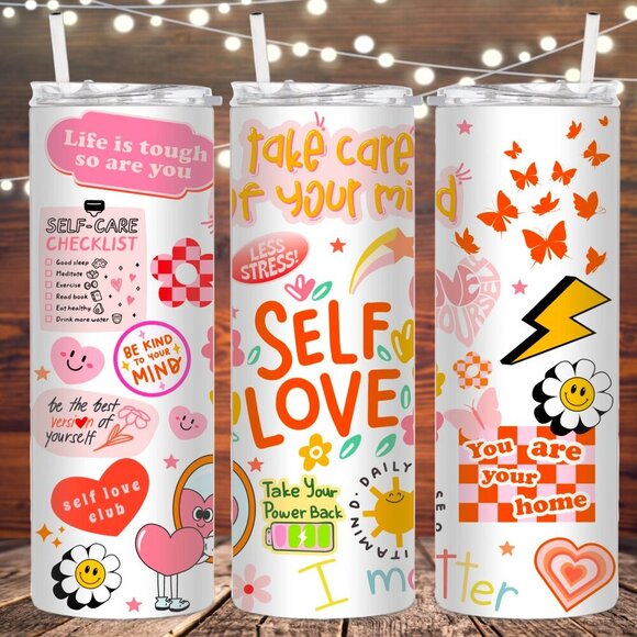 handmade Other - Self Love Metal Insulated Tumbler